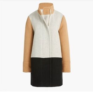 Jcrew tan wool coat